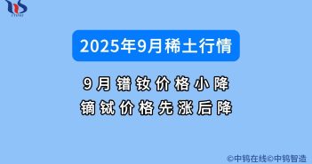 2025年9月稀土市行情如何